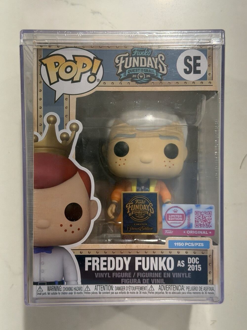 2026 SDCC EXCLUSIVE FUNDAYS SHOW EDITION FUNKO FREDDY AS DOC 2015 LE1150